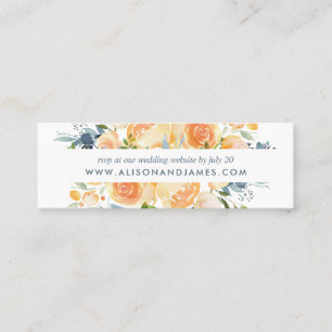 Rustique Peach Peony Site Mariage Cartes RSVP