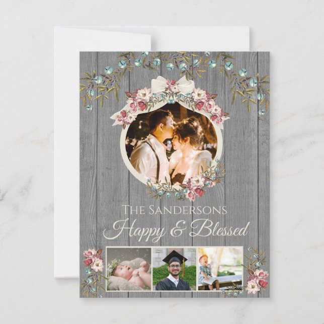 Rustique Romantique 4 vacances photo | Carte de No (Devant)