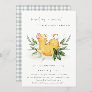 Rustique Saint-Vache ferme Baby shower Invitation