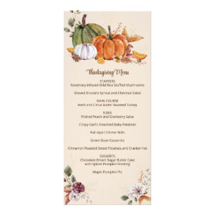 Rustique Thanksgiving Friendsgiving Menu Automne