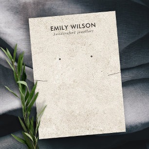 RUSTISCH AUS WEISSEM STUCKSCHNITTSTECKPLATZ VISITENKARTE