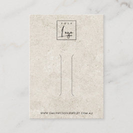 RUSTISCH AUS WEISSER STUCKHAARKARTE KLIP-DISPLAKAR VISITENKARTE