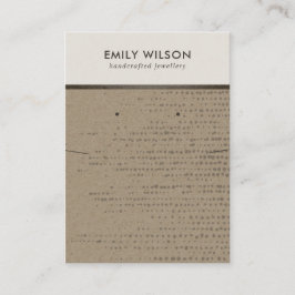 RUSTISCHE KRAFTWEISSE PUNKTE SCHNITTSTELLE OHRENAN VISITENKARTE