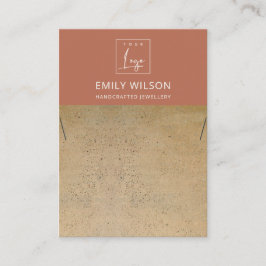 RUSTISCHE TERRACOTTA-TEXTURE-LOGO-ANZEIGE VISITENKARTE