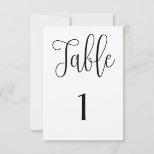 Rustische Tischnummer Moderne Hochzeit