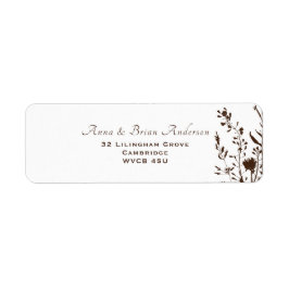 Rustische Wildblumen fallen blutige Hochzeiten