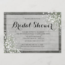 RUSTISCHES GIPSKRAUT BRAUTPARTY EINLADUNG