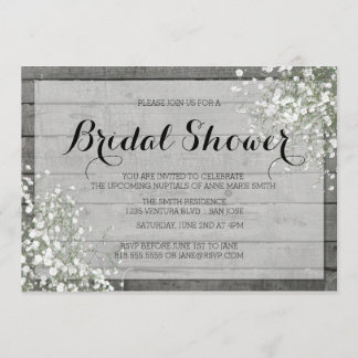 RUSTISCHES GIPSKRAUT BRAUTPARTY EINLADUNG