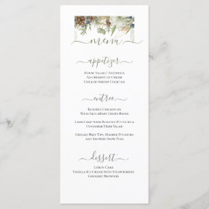 RUSTISCHES HOLZGEBIET MENÜKARTE