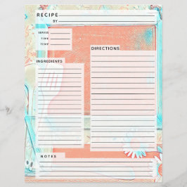 Rustlische Burlap-Rezept-Beilage