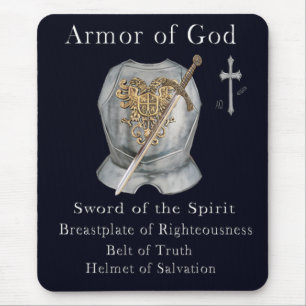 Rüstung der T - Shirt Gottes Mousepad