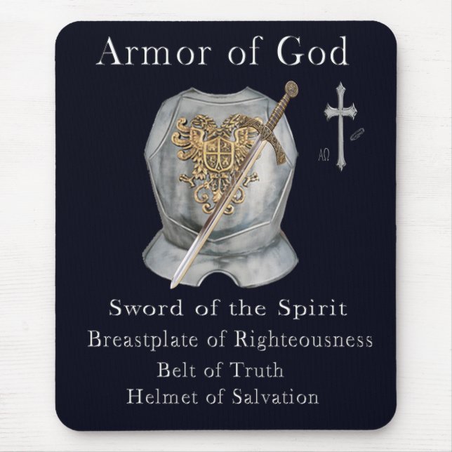 Rüstung der T - Shirt Gottes Mousepad (Vorne)