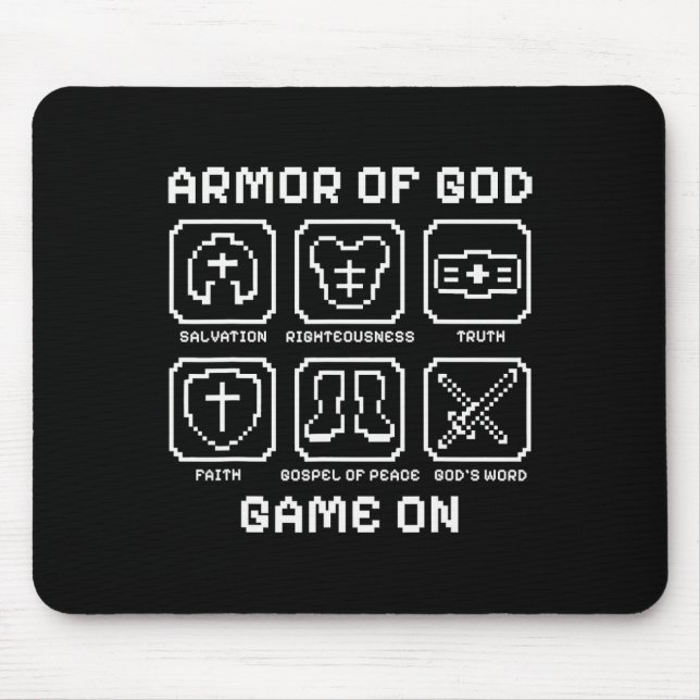 Rüstung des Christlichen Videospiels von God Pixel Mousepad (Vorne)