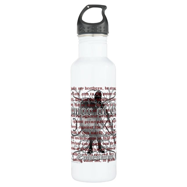 Rüstung des Gott-Soldaten Edelstahlflasche (Vorderseite)