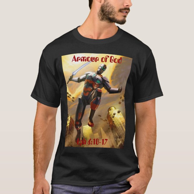 Rüstung des Gottes die Zukunft T-Shirt (Vorderseite)