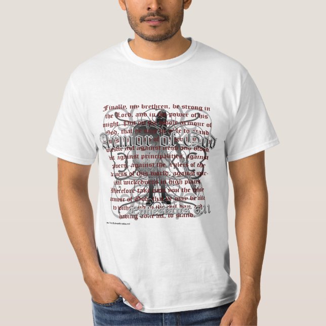 Rüstung des Gottes, Ephesians 6:10 - 18, T-Shirt (Vorderseite)