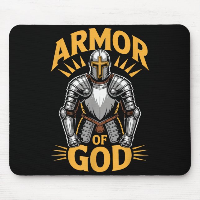 Rüstung Gottes Epheser 6 Christlicher Krieger Glau Mousepad (Vorne)