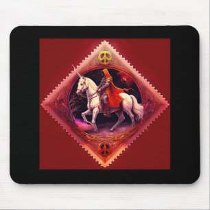 Rüstungsbeschwerde Ritter in Rotem Kapitän reiten Mousepad