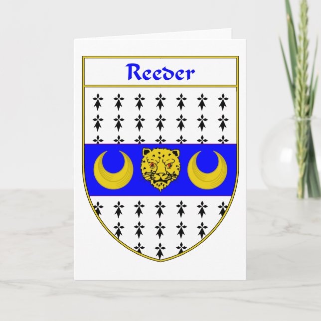 Rüstungskoat/Familienwappen Feiertagskarte (Vorderseite)