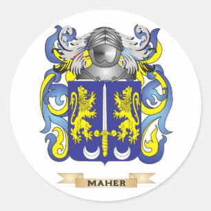 Rüstungsmantel (Familienwappen) Runder Aufkleber