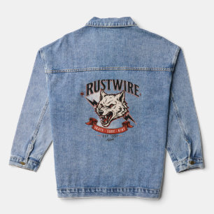 Rustwire Wolf-Schädel-T-Shirt Jeansjacke