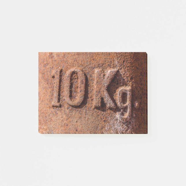 Rusty 10 kg post-it klebezettel (Vorderseite)