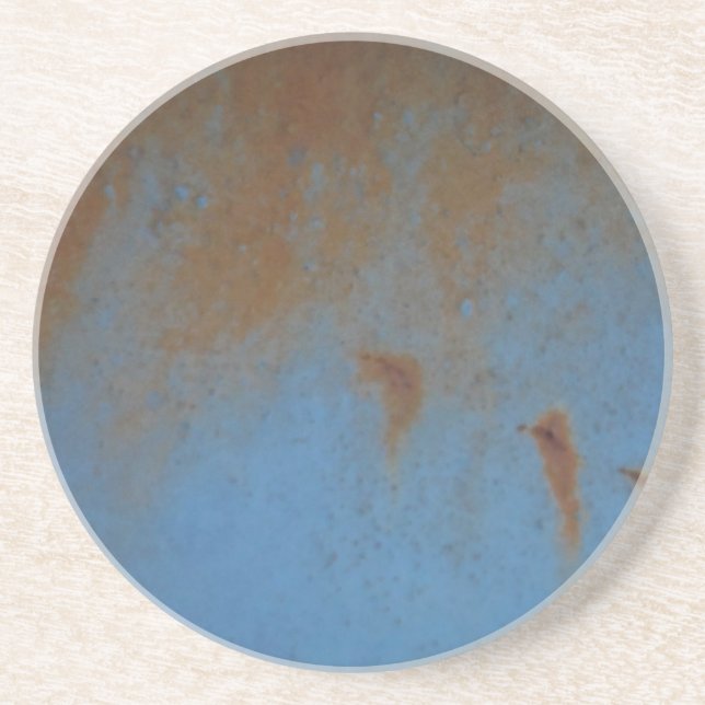 Rusty Blue Hintergrund Sandstein Untersetzer (Vorne)