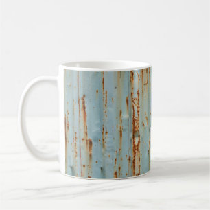 Rusty Blue Painted Metal Texture Kaffeetasse