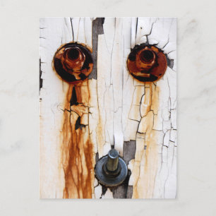 Rusty Bolts Nuts and Peeling Paint - FUNNY Postkarte