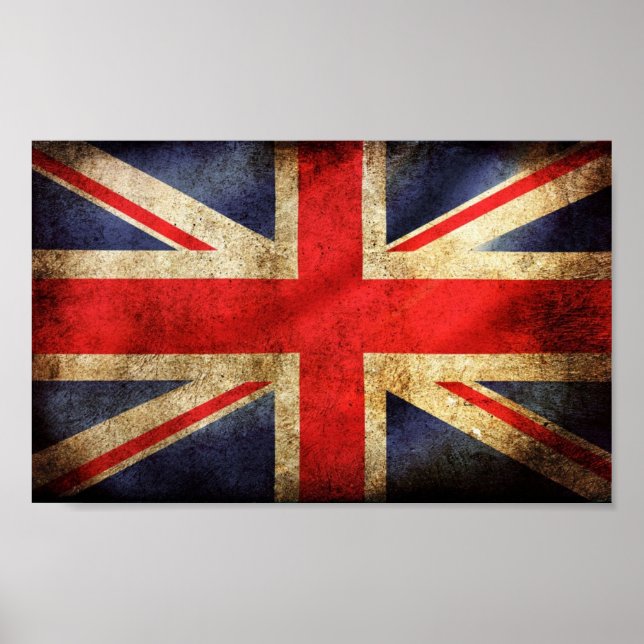 Rusty British Flag Poster (Vorne)