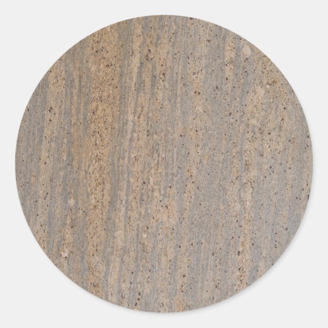 Rusty Brown Marble Round Sticker (Vorderseite)