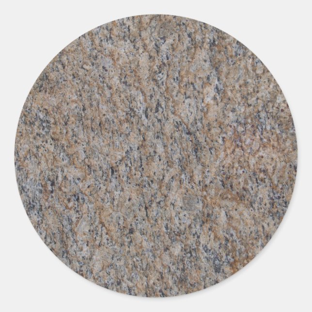 Rusty Brown Marble Round Sticker (Vorderseite)