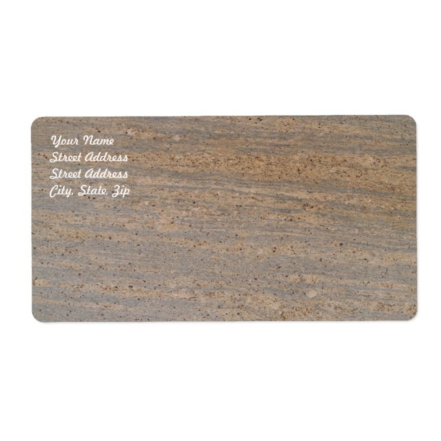Rusty Brown-Marmor-Versandmarke (Vorne)