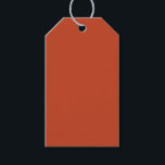 Rusty Burnt Pumpkin Solid Color Geschenkanhänger<br><div class="desc">Geschenktafel für die Ausstellung der mit Rusty Burnt Pumpkin Solid Color Grafik Design Illustration gedruckten Identifikation und die Auswahl der Produktkollektion von TheFabricSeal Print on Demand Shop unter Zazzle.com #ZazzleMade https://www.zazzle.com/store/thefabricseal TheFabricSeal ©️ Original. Die Farbe Kürkin ist ein warmer, lebendiger Orangenschatten, der an die Essenz des Herbstes erinnert. Diese reiche...</div>