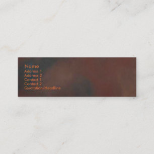 Rusty Business Card Mini Visitenkarte