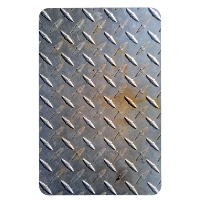 Rusty Diamond Platin Steel Magnet (Vertikal)