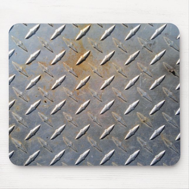 Rusty Diamond Platin Steel Mousepad (Vorne)