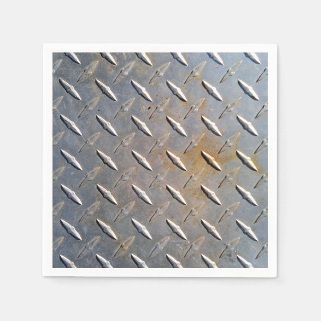 Rusty Diamond Platin Steel Serviette (Vorderseite)