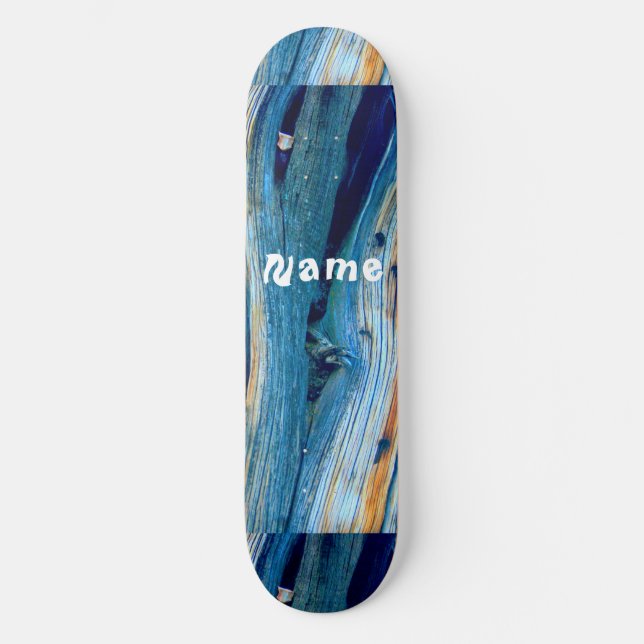 Rusty driftwood blue Thunder_Cove Skateboard (Vorderseite)
