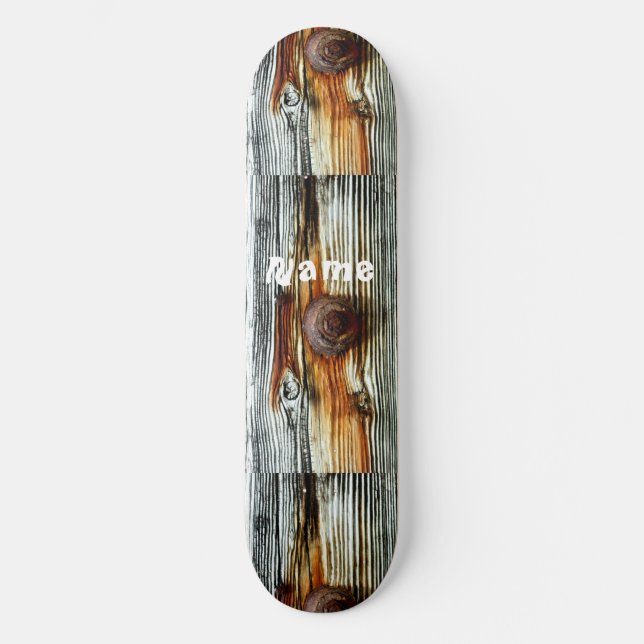 Rusty driftwood grau Thunder_Cove Skateboard (Vorderseite)