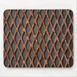 Rusty Expanded Metal Mousepad