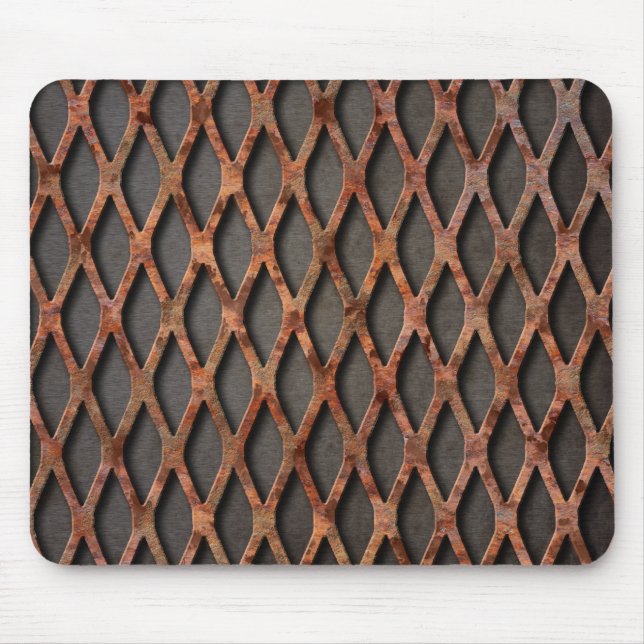 Rusty Expanded Metal Mousepad (Vorne)