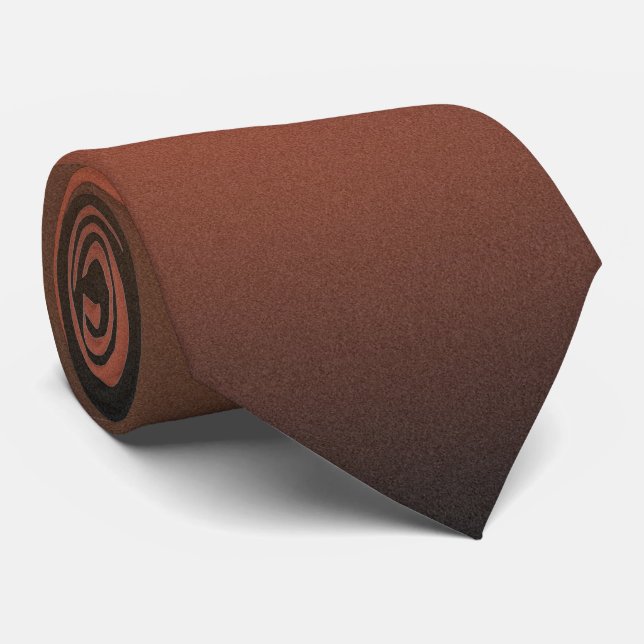 Rusty Fall Ombre Custom Necktie Krawatte (Gerollt)