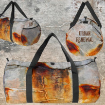 Rusty Gray Burnt Orange Urban Grunge Industrial