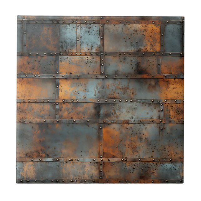Rusty Iron Keramik Tile Fliese (Vorderseite)