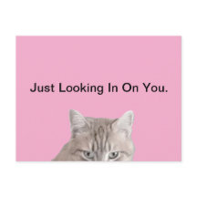 Rusty La Carte Postale Rose Chat