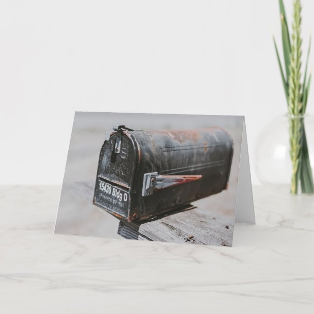 Rusty Mailbox Karte (Vorderseite)