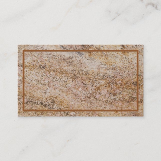 Rusty Marble Textured Business Card Visitenkarte (Vorderseite)