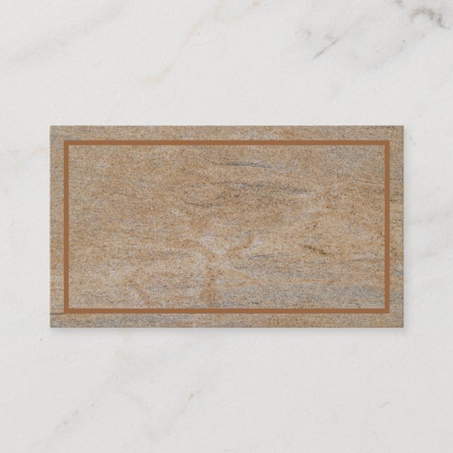 Rusty Marble Textured Business Card Visitenkarte (Vorderseite)