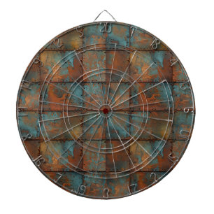 Rusty Metal Dartboard Dartscheibe